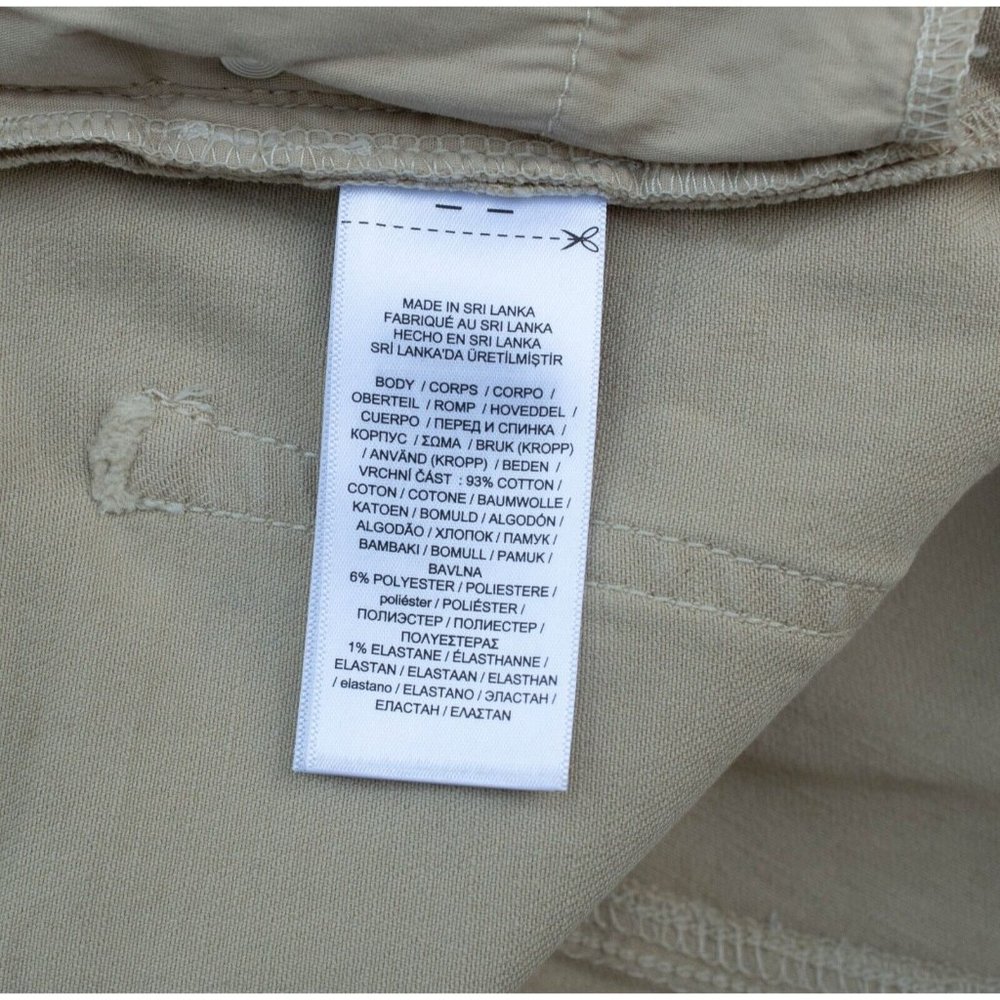 NWT Ralph Lauren Womens Metallic Gold Sz 12 Mid Rise Skinny Ankle Stretch Jeans - Picture 4 of 6